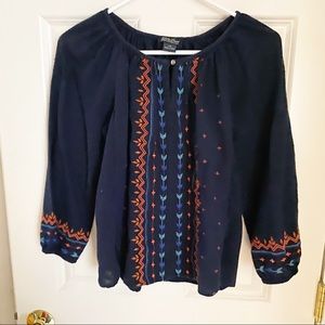 Lucky embroidered Top